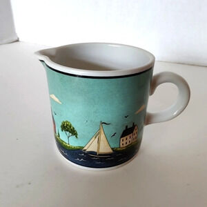 1998 Sakura creamer, Coastal Breeze pattern, EXC